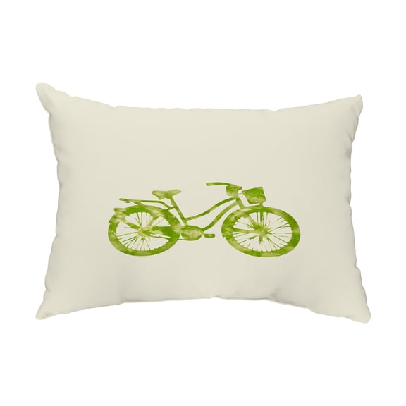 Simply Daisy, 14" x 20" Life Cycle Light Green Decorative Abstract Outdoor Pillow