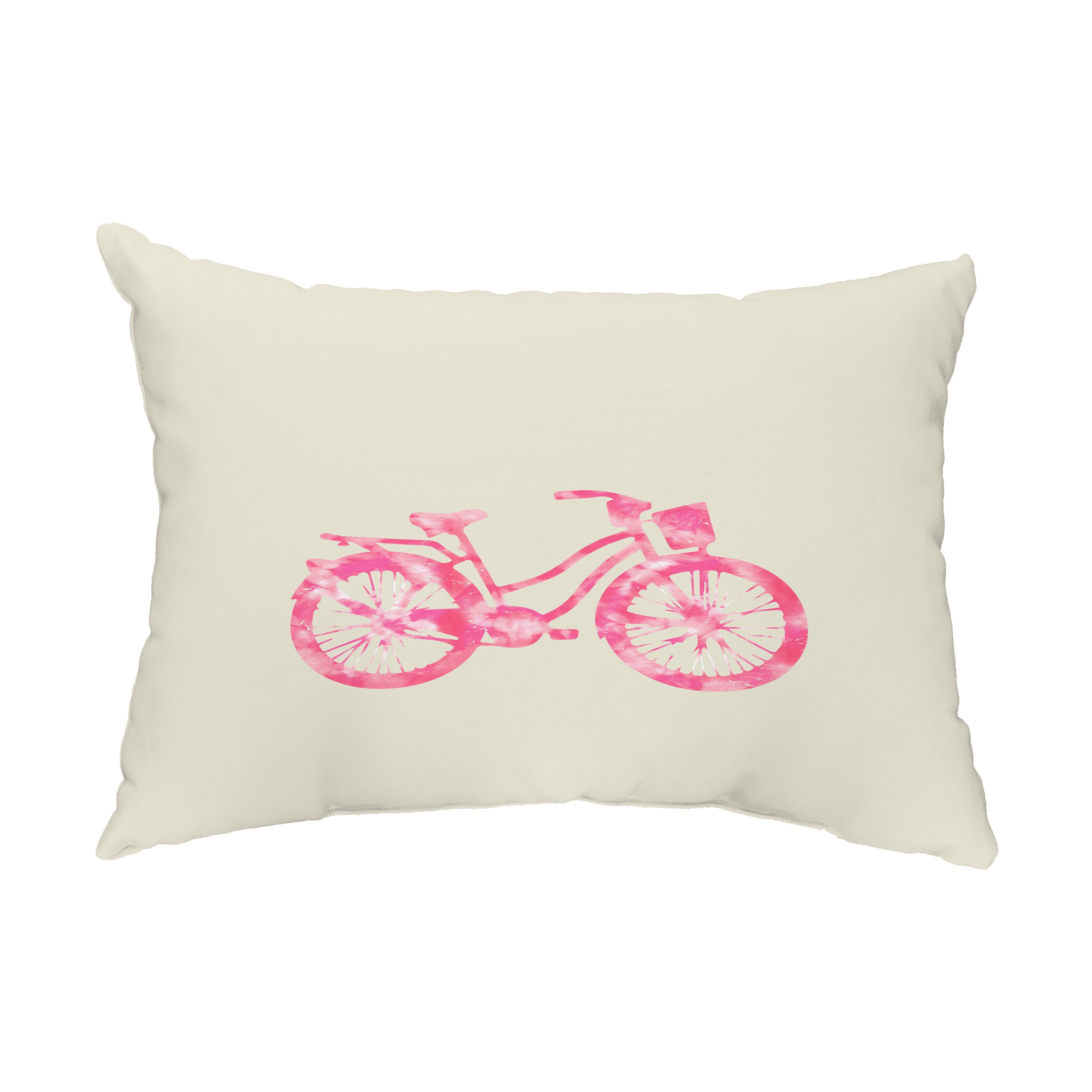 Simply Daisy, 14" x 20" Life Cycle Pink Decorative Abstract Outdoor Pillow