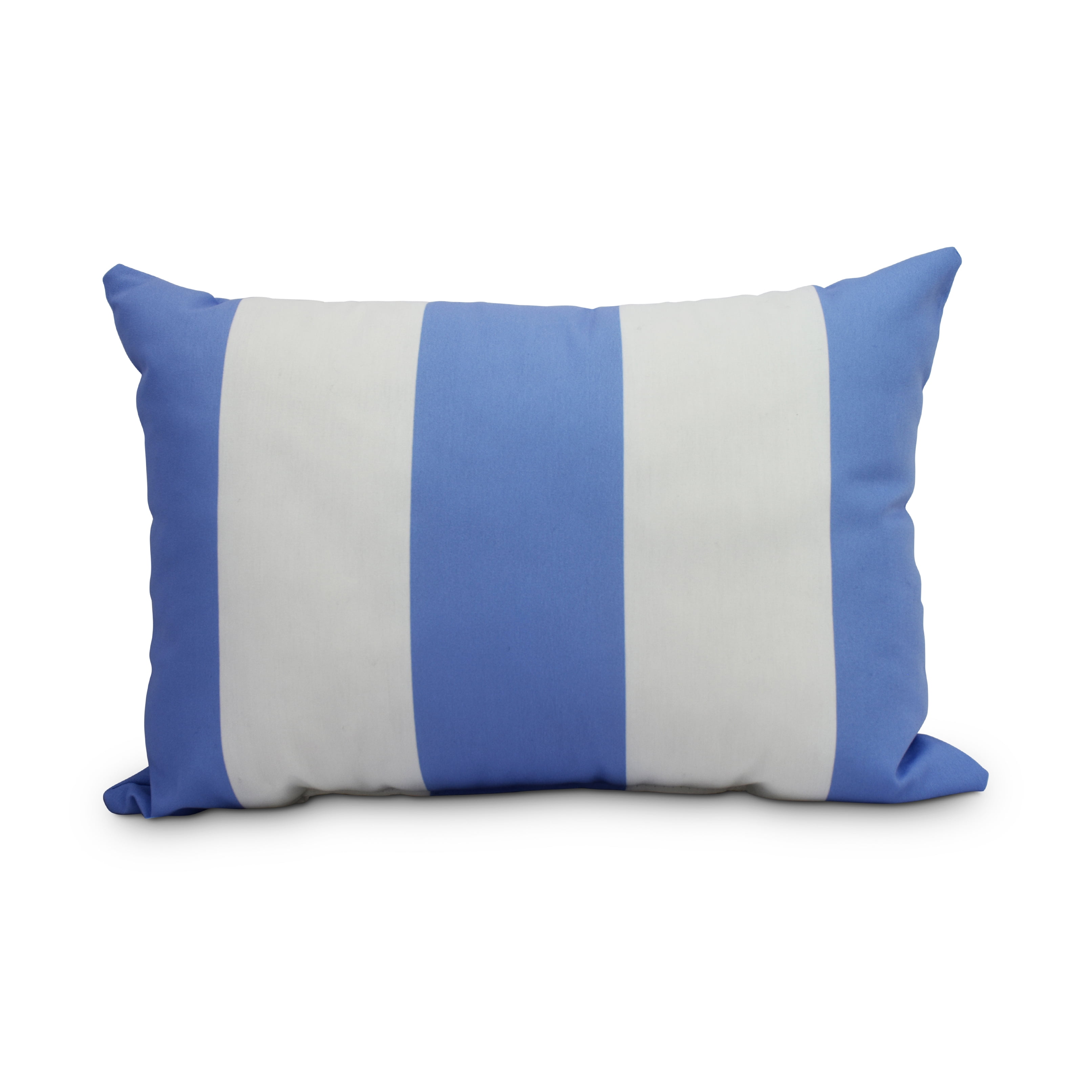 Simply Daisy, 14" x 20" Light Blue Decorative Striped Outdoor Throw Pillow