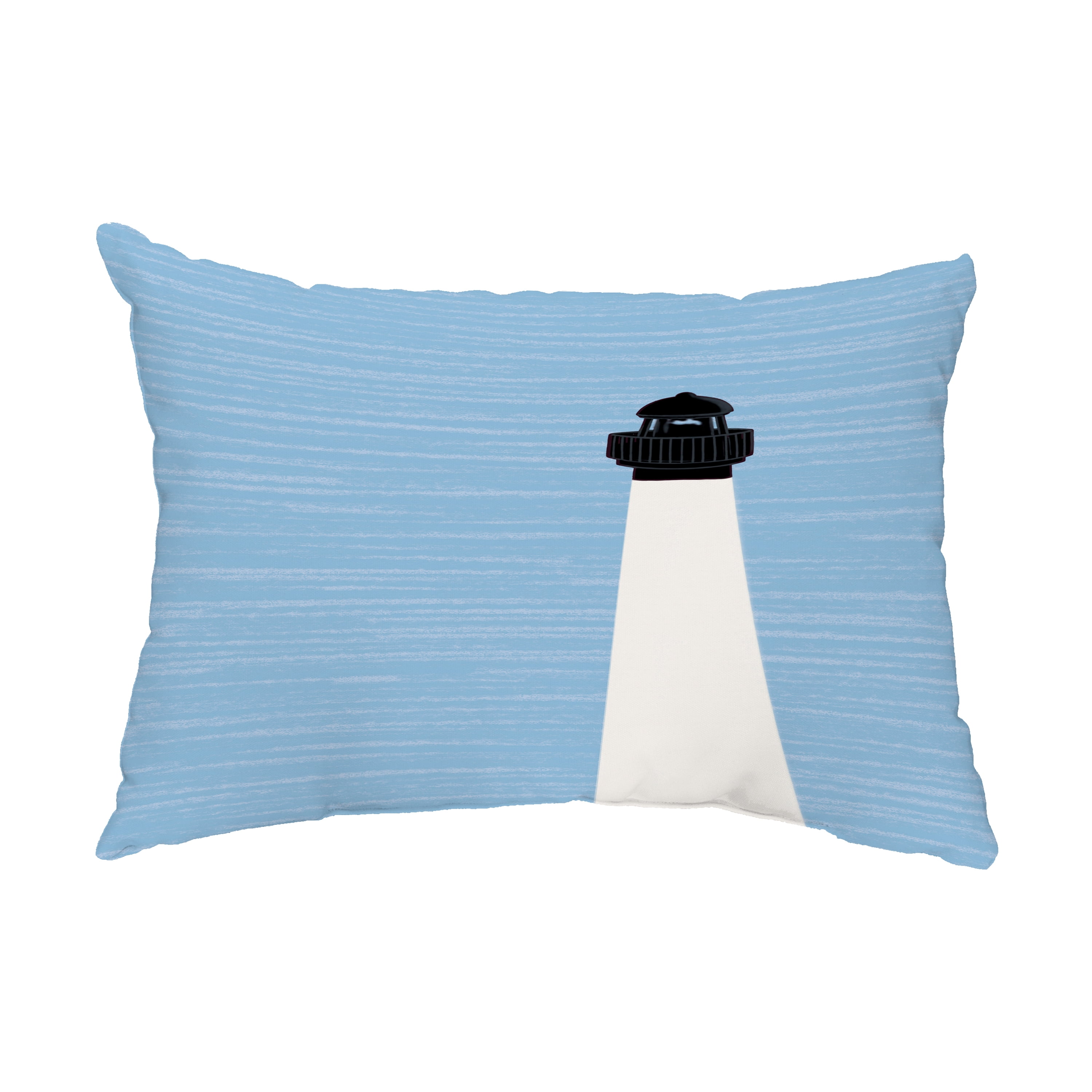 Simply Daisy, 14" x 20" Light House Off-White Decorative Nautical Outdoor Pillow