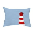 thumbnail image 1 of Simply Daisy, 14" x 20" Light House Red Decorative Nautical Outdoor Pillow, 1 of 1