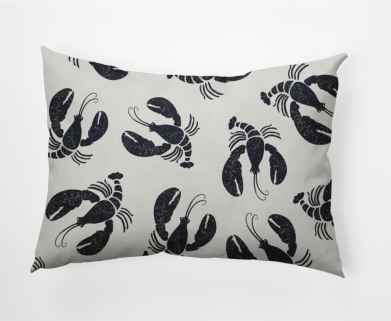 Simply Daisy 14" x 20" Lobster Fest Nautical Decorative Indoor Pillow