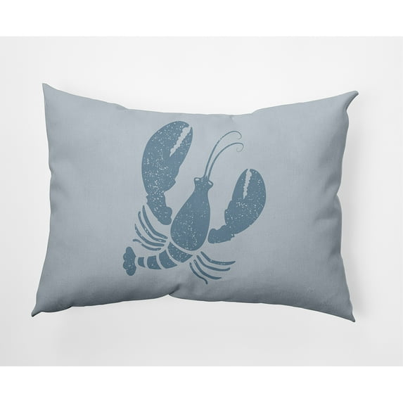 Simply Daisy 14" x 20" Lobster Nautical Decorative Indoor Pillow