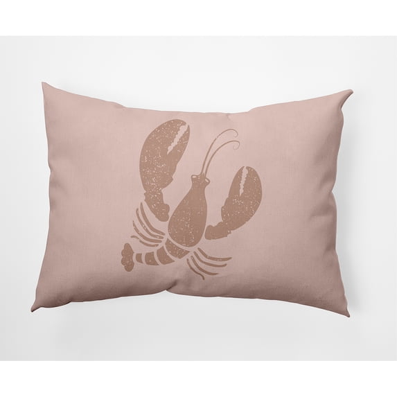 Simply Daisy 14" x 20" Lobster Nautical Decorative Indoor Pillow
