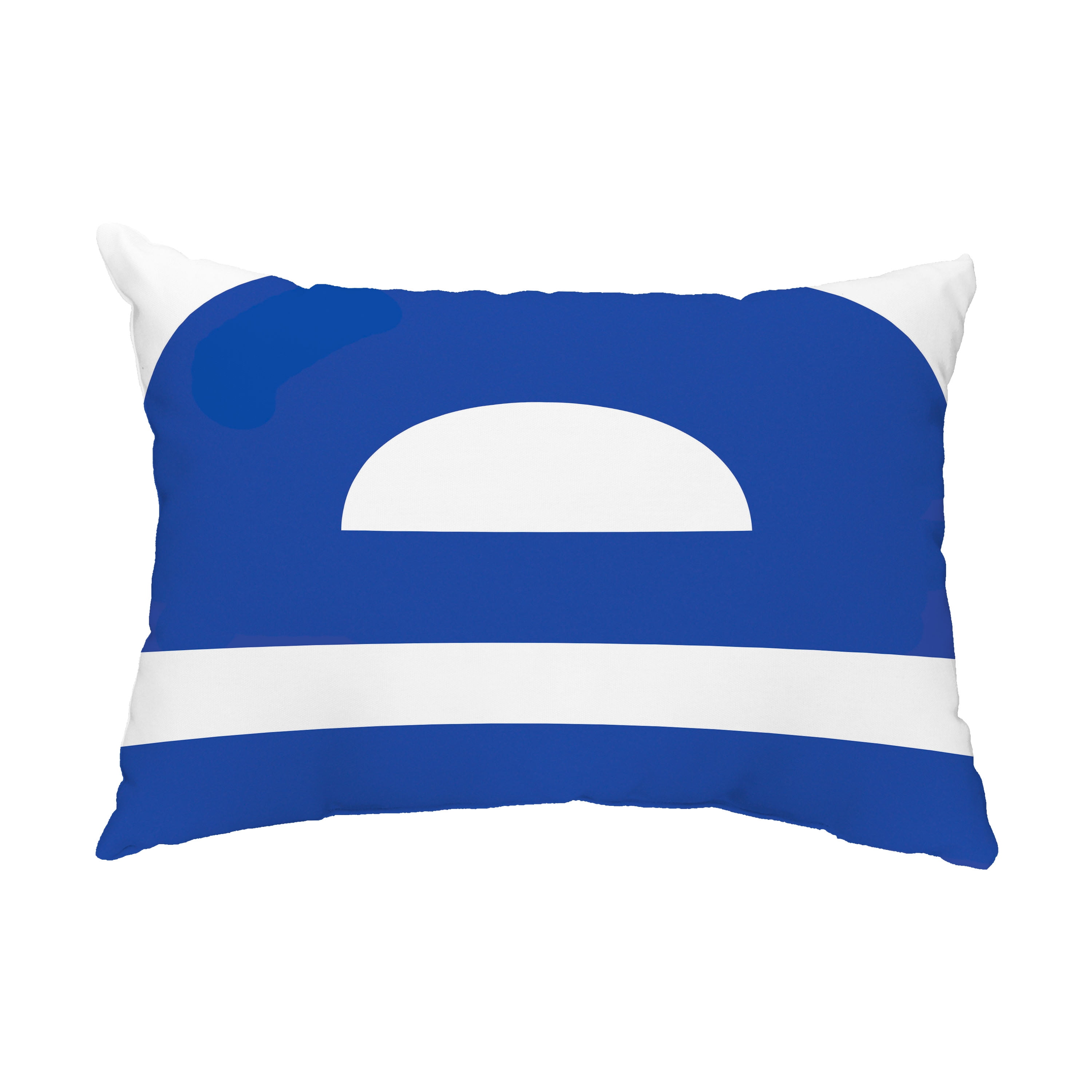 Simply Daisy, 14" x 20" Lock Blue Decorative Geometric Outdoor Throw Pillow