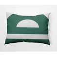 thumbnail image 1 of Simply Daisy, 14" x 20" Lock Green Decorative Geometric Outdoor Throw Pillow, 1 of 3