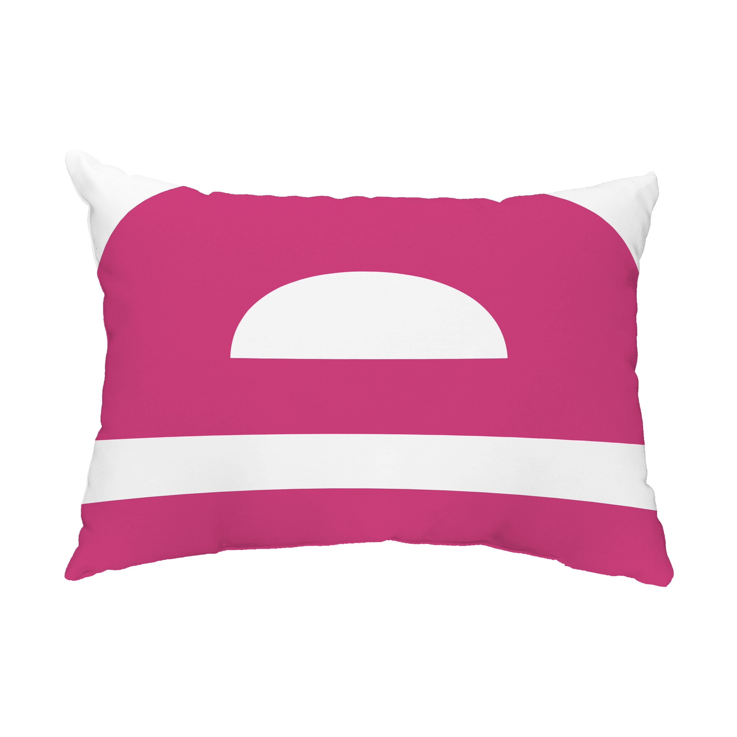 Simply Daisy, 14" x 20" Lock Pink Decorative Geometric Outdoor Throw Pillow