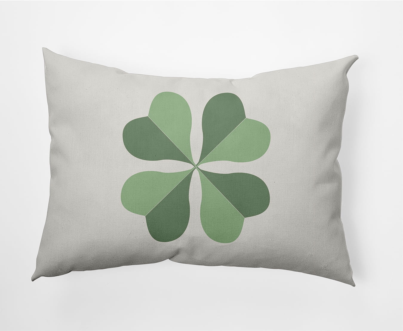 Simply Daisy 14" x 20" Lucky Clover St. Patrick's Day Decorative Lumbar Pillow