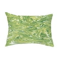 thumbnail image 1 of Simply Daisy, 14" x 20" M?lange Green Decorative Abstract Outdoor Throw Pillow, 1 of 1