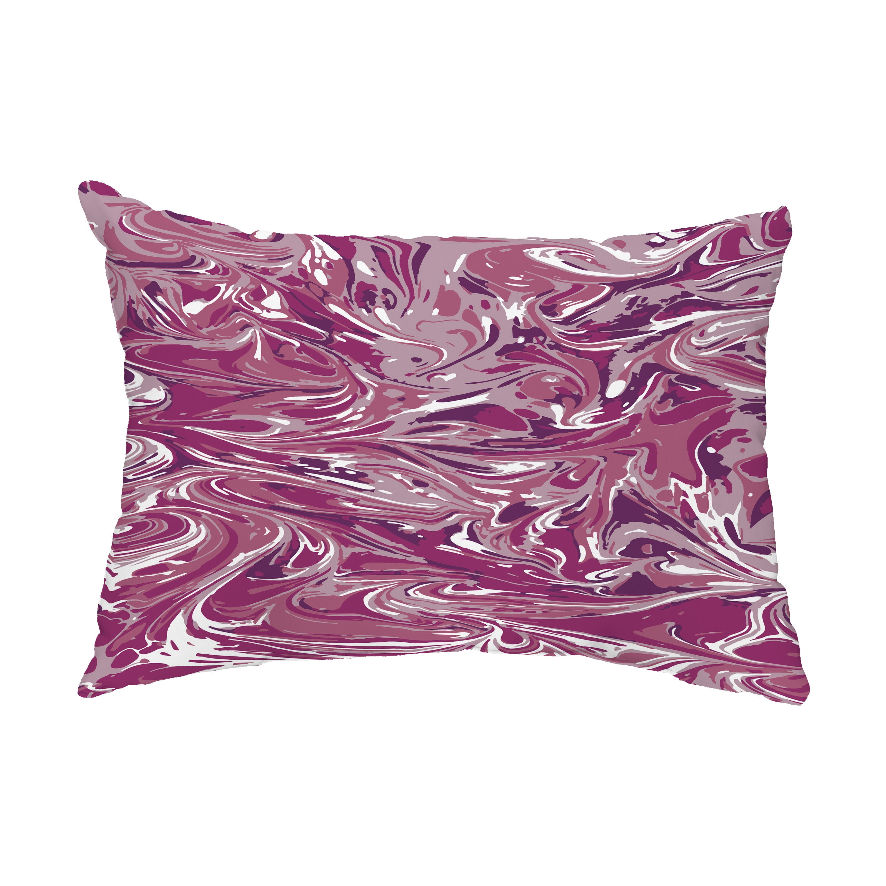 Simply Daisy, 14" x 20" M?lange Purple Decorative Abstract Outdoor Throw Pillow
