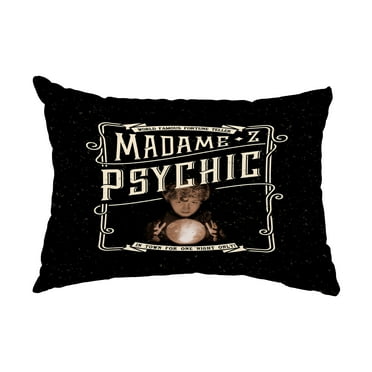 Simply Daisy, 14" x 20" Madame Psychic Cream Halloween Print Decorative Outdoor Throw Pillow