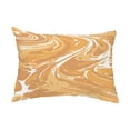 thumbnail image 1 of Simply Daisy, 14" x 20" Marble Gold Decorative Abstract Outdoor Throw Pillow, 1 of 1