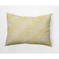 Simply Daisy, 14" x 20" Marled Knit Stripe Yellow Decorative Abstract Outdoor Throw Pillow
