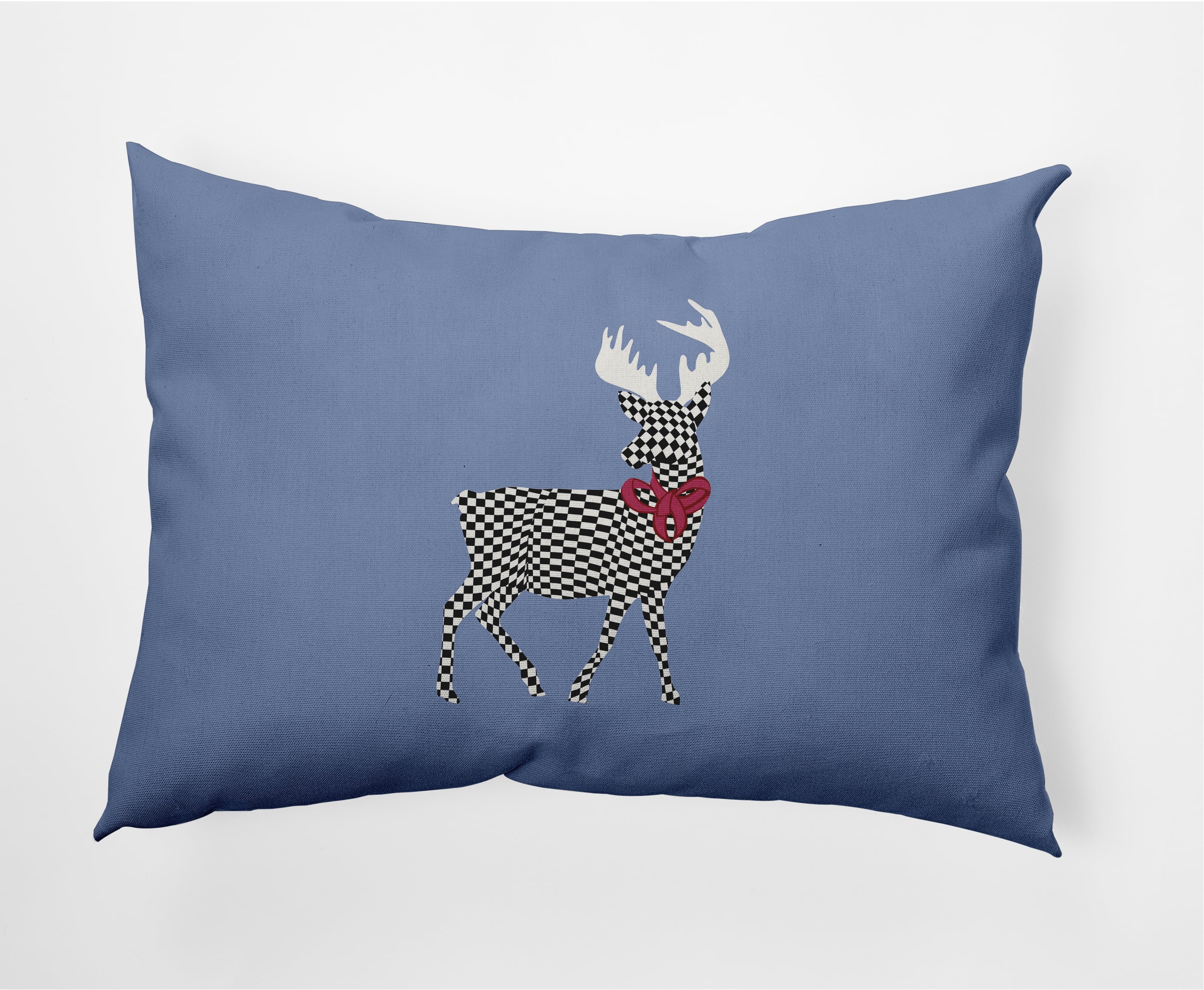Simply Daisy 14" x 20" Merry Deer Outdoor Throw Pillow