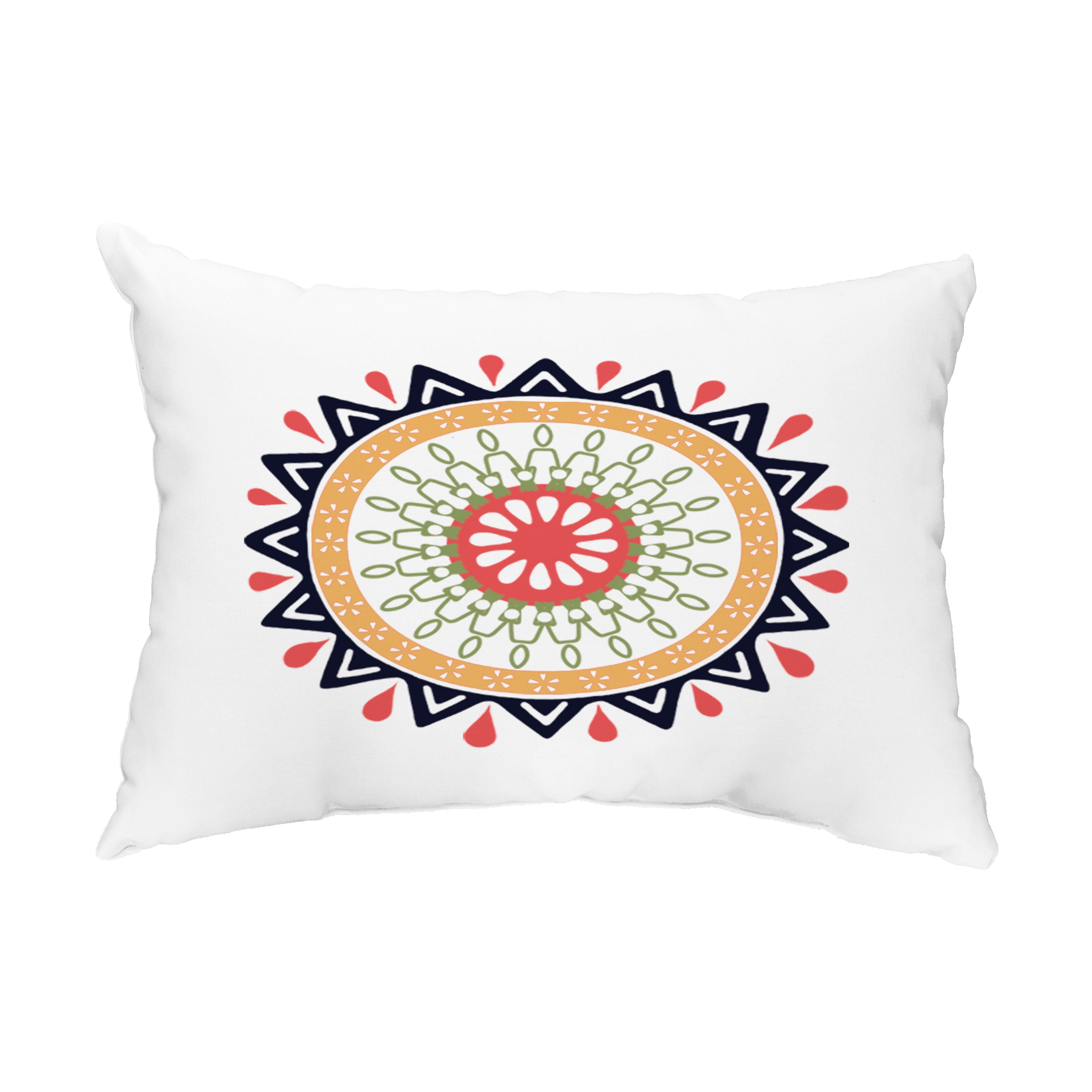 Simply Daisy, 14" x 20" Mod Navy Blue Decorative Abstract Outdoor Throw Pillow