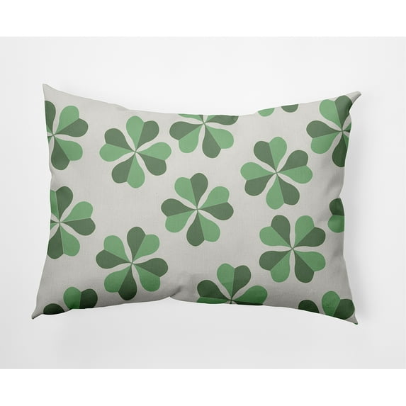 Simply Daisy 14" x 20" Modern, Contemporary St. Patrick's Day Polyester Decorative Lumbar Pillow
