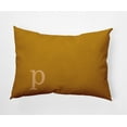 thumbnail image 1 of Simply Daisy 14" x 20" Modern Monogram Decorative Throw Pillow, Autumn Gold, 1 of 1