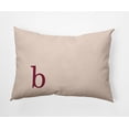 thumbnail image 1 of Simply Daisy 14" x 20" Modern Monogram Decorative Throw Pillow, Cranberry, 1 of 1