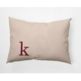 thumbnail image 1 of Simply Daisy 14" x 20" Modern Monogram Decorative Throw Pillow, Cranberry, 1 of 3