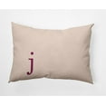 thumbnail image 1 of Simply Daisy 14" x 20" Modern Monogram Decorative Throw Pillow, Dusty Rose, 1 of 3