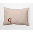 thumbnail image 1 of Simply Daisy 14" x 20" Modern Monogram Decorative Throw Pillow, Maple Red, 1 of 3