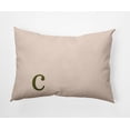 thumbnail image 1 of Simply Daisy 14" x 20" Modern Monogram Decorative Throw Pillow, Olive, 1 of 1