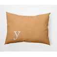 thumbnail image 1 of Simply Daisy 14" x 20" Modern Monogram Decorative Throw Pillow, Pale Gold, 1 of 1