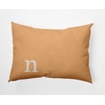 thumbnail image 1 of Simply Daisy 14" x 20" Modern Monogram Decorative Throw Pillow, Pale Gold, 1 of 1