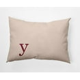 thumbnail image 1 of Simply Daisy 14" x 20" Modern Monogram Indoor/Outdoor Polyester Throw Pillow, Cranberry, 1 of 3