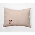thumbnail image 1 of Simply Daisy 14" x 20" Modern Monogram Indoor/Outdoor Polyester Throw Pillow, Cranberry, 1 of 3