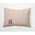 thumbnail image 1 of Simply Daisy 14" x 20" Modern Monogram Indoor/Outdoor Polyester Throw Pillow, Dusty Rose, 1 of 3