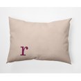 thumbnail image 1 of Simply Daisy 14" x 20" Modern Monogram Indoor/Outdoor Polyester Throw Pillow, Dusty Rose, 1 of 3