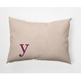thumbnail image 1 of Simply Daisy 14" x 20" Modern Monogram Indoor/Outdoor Polyester Throw Pillow, Dusty Rose, 1 of 3