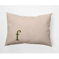 thumbnail image 1 of Simply Daisy 14" x 20" Modern Monogram Indoor/Outdoor Polyester Throw Pillow, Olive, 1 of 3