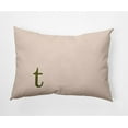 thumbnail image 1 of Simply Daisy 14" x 20" Modern Monogram Indoor/Outdoor Polyester Throw Pillow, Olive, 1 of 3