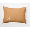 thumbnail image 1 of Simply Daisy 14" x 20" Modern Monogram Indoor/Outdoor Polyester Throw Pillow, Pale Gold, 1 of 3