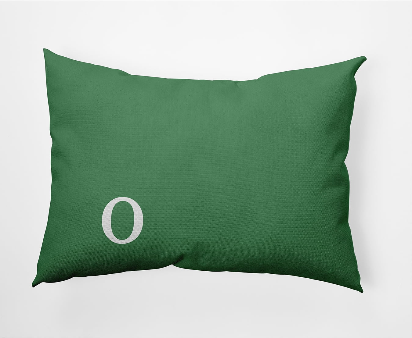 Simply Daisy 14" x 20" Modern Monogram Indoor/Outdoor Polyester Throw Pillow, Sage