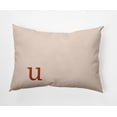 thumbnail image 1 of Simply Daisy 14" x 20" Modern Monogram Indoor/Outdoor Polyester Throw Pillow, Sienna, 1 of 3