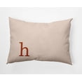 thumbnail image 1 of Simply Daisy 14" x 20" Modern Monogram Indoor/Outdoor Polyester Throw Pillow, Sienna, 1 of 3