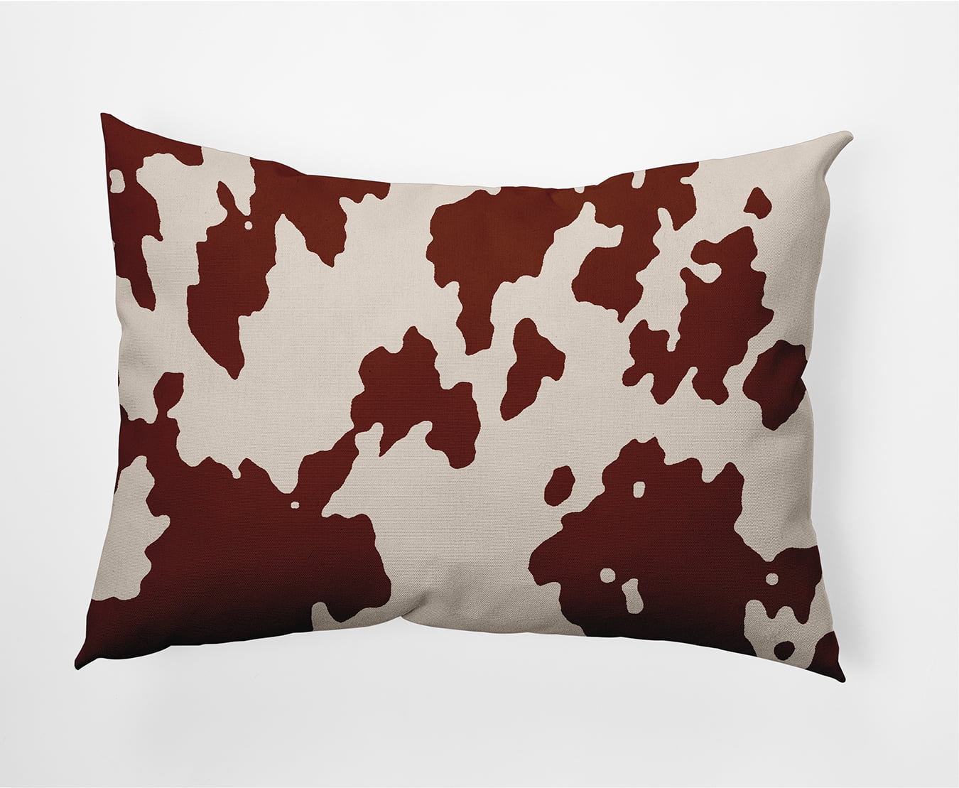 Simply Daisy 14" x 20" Moo Print Decorative Throw Pillow, Oak