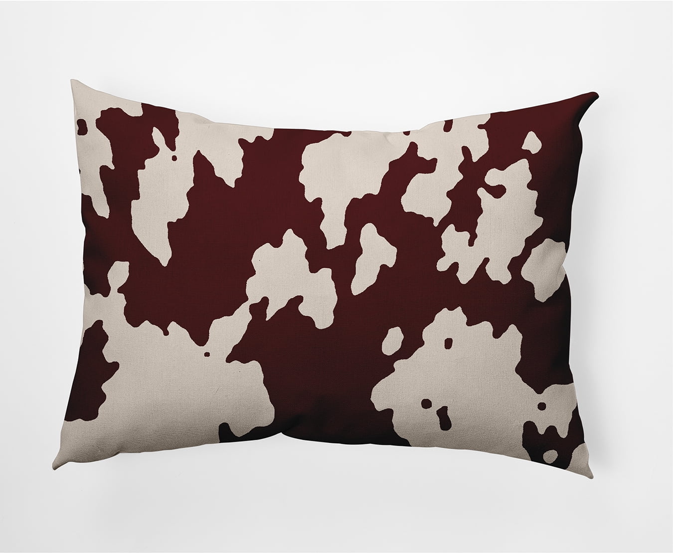 Simply Daisy 14" x 20" Moo Print Decorative Throw Pillow, Pomegranate