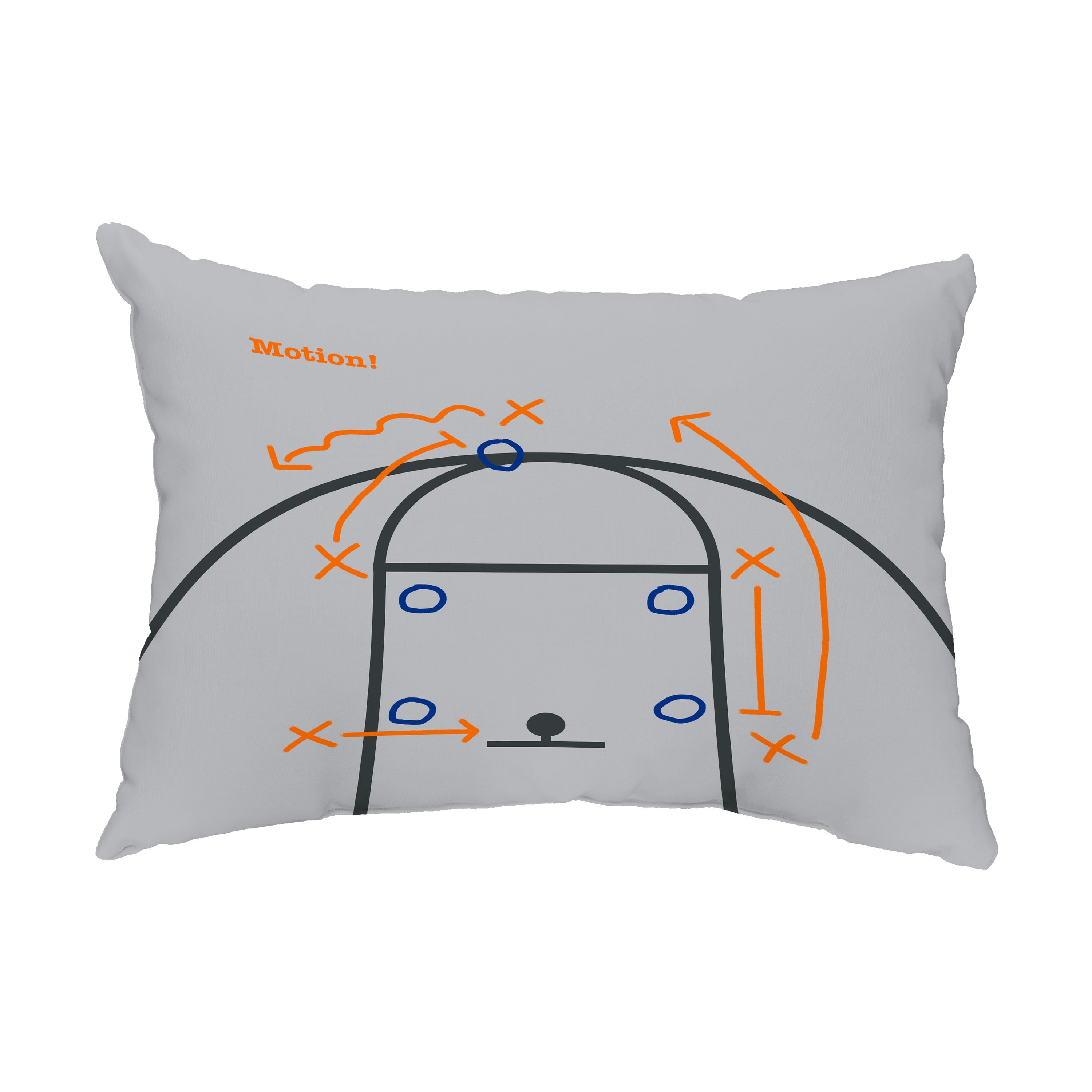 Simply Daisy, 14" x 20" Motion! Gray Abstract Decorative Outdoor Pillow