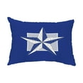 thumbnail image 1 of Simply Daisy, 14" x 20" Night Star Royal Blue Abstract Decorative Outdoor Pillow, 1 of 1