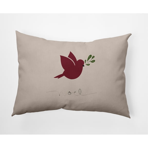 Simply Daisy 14" x 20" Noel Bird Decorative Throw Pillow
