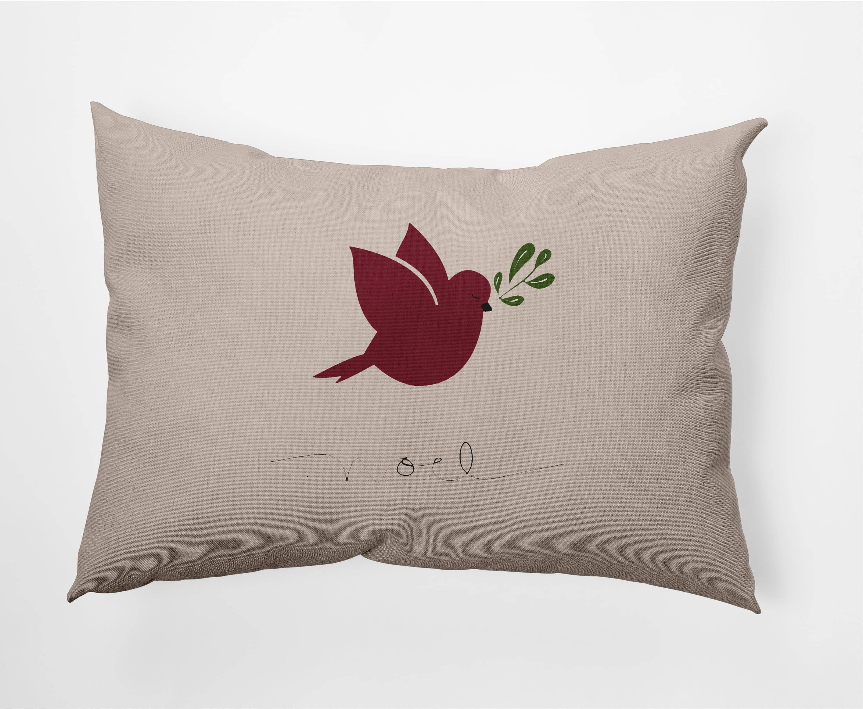 Simply Daisy 14" x 20" Noel Bird Outdoor Throw Pillow