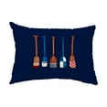 thumbnail image 1 of Simply Daisy, 14" x 20" Oar Multi Painted Navy Nautical Decorative Outdoor Pillow, 1 of 1