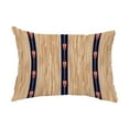 thumbnail image 1 of Simply Daisy, 14" x 20" Oar Stripe Trio Navy Decorative Stripe Outdoor Pillow, 1 of 1