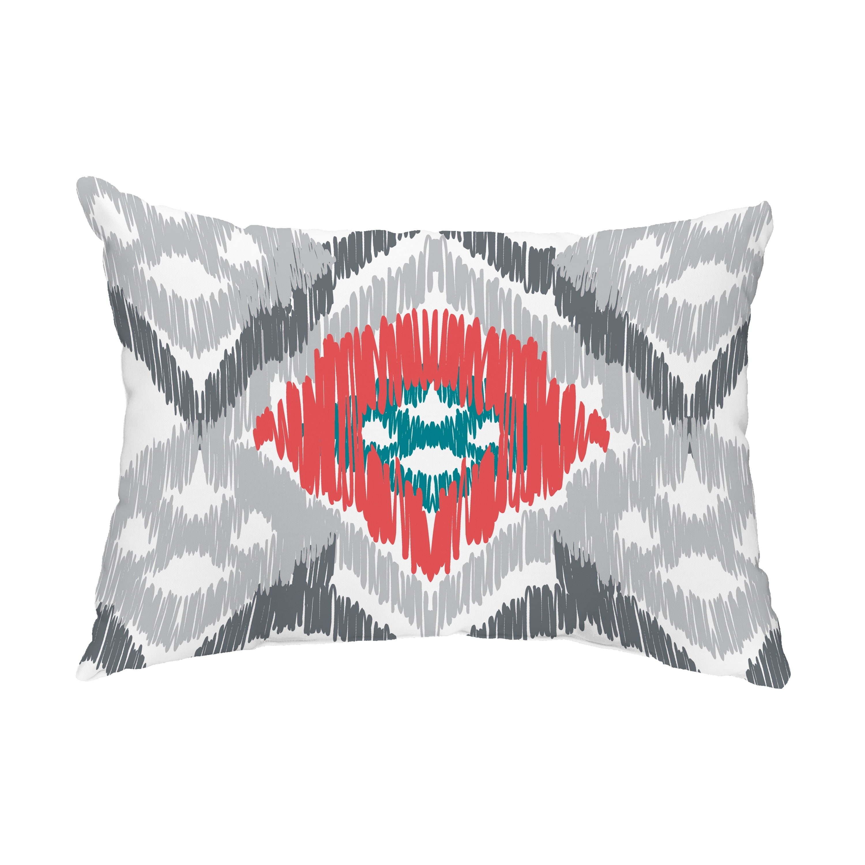 Simply Daisy, 14" x 20" Original Gray Decorative Abstract Outdoor Throw Pillow