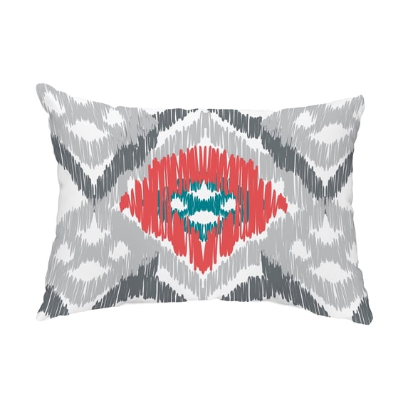 Simply Daisy, 14" x 20" Original Gray Decorative Abstract Outdoor Throw Pillow