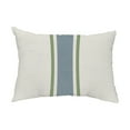 thumbnail image 1 of Simply Daisy 14 x 20 Outdoor Pillow Navy Blue Polyester Grain Sack Decorative Pillow, Reversible, 1 of 1